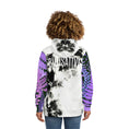 Load image into Gallery viewer, IAMBUTI Contrast Hoodie // Tie Dye x Purple Fern