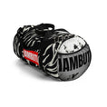 Load image into Gallery viewer, IAMBUTI Contrast Gym Duffel // Glitch Zebra x Tie Dye