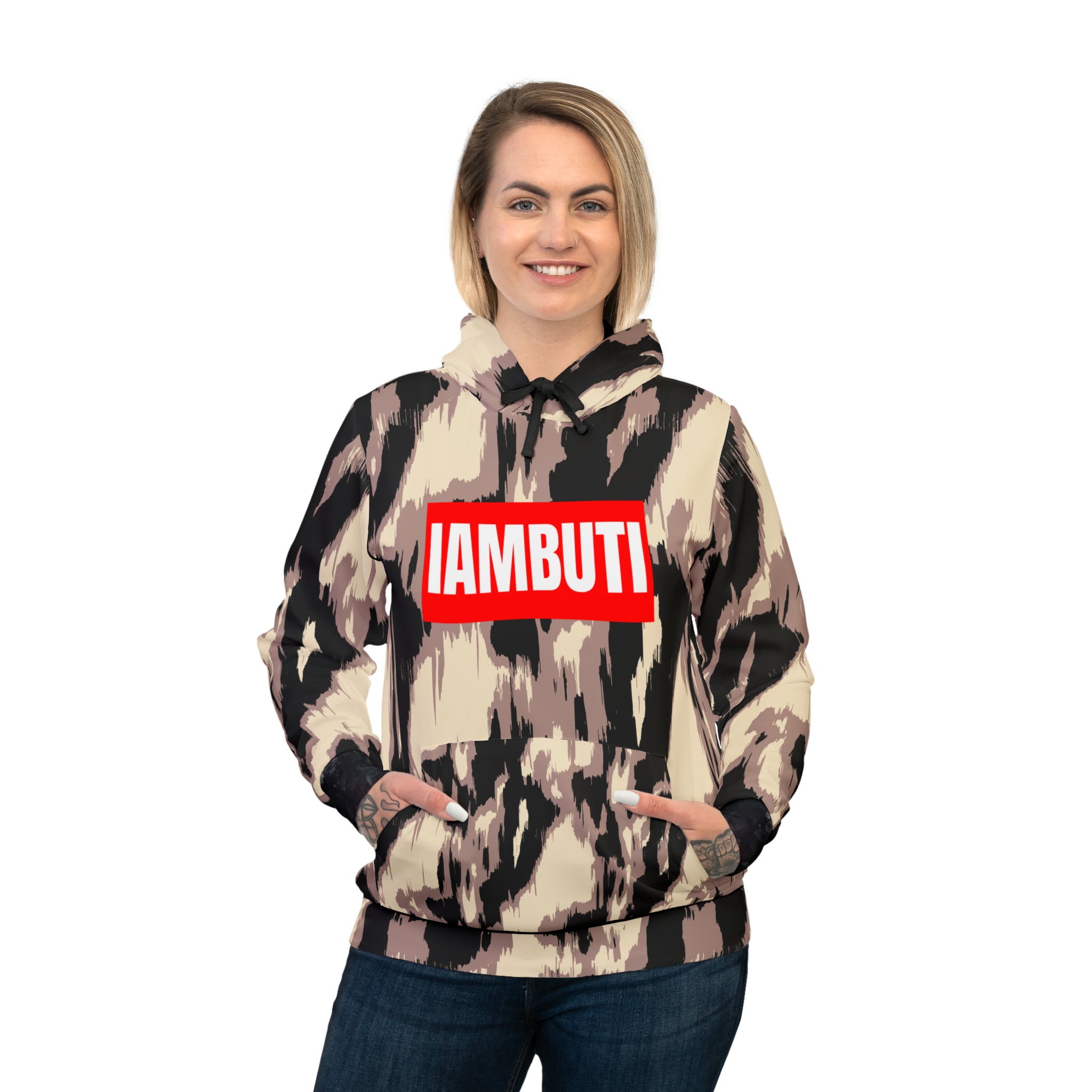 IAMBUTI Contrast Hoodie // Glitch Camo