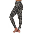 Load image into Gallery viewer, Dark Flowers | High Waisted Yoga Pants
