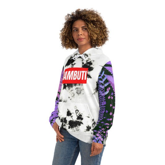 IAMBUTI Contrast Hoodie // Tie Dye x Purple Fern