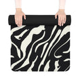 Load image into Gallery viewer, B+W Glitch Zebra x Tie Dye IAMBUTI Yoga Mat
