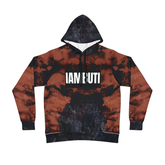 IAMBUTI Contrast Hoodie // Acid Wash x Black Stone