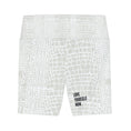 Load image into Gallery viewer, Cream Python High Waisted Workout Shorts
