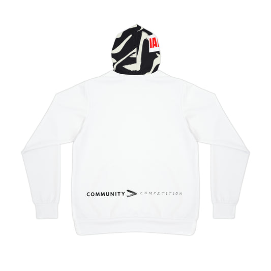 IAMBUTI Contrast Hoodie // Glitch Zebra