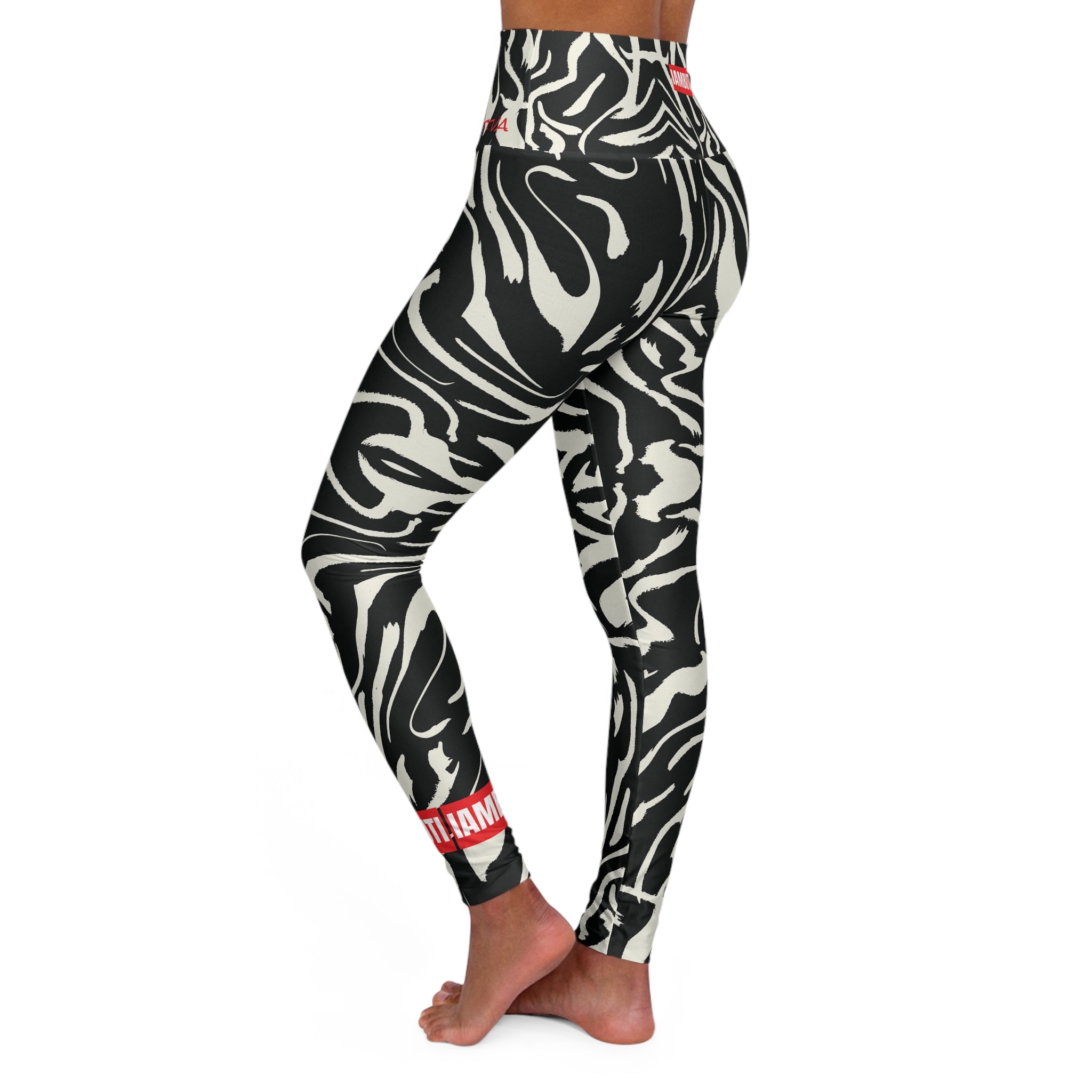 BUTISATTVA // Glitch Zebra High Waisted Yoga Pant