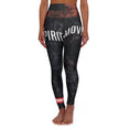 Load image into Gallery viewer, SPIRIT MOVE // Black Stone + Rust High Waisted Yoga Pant
