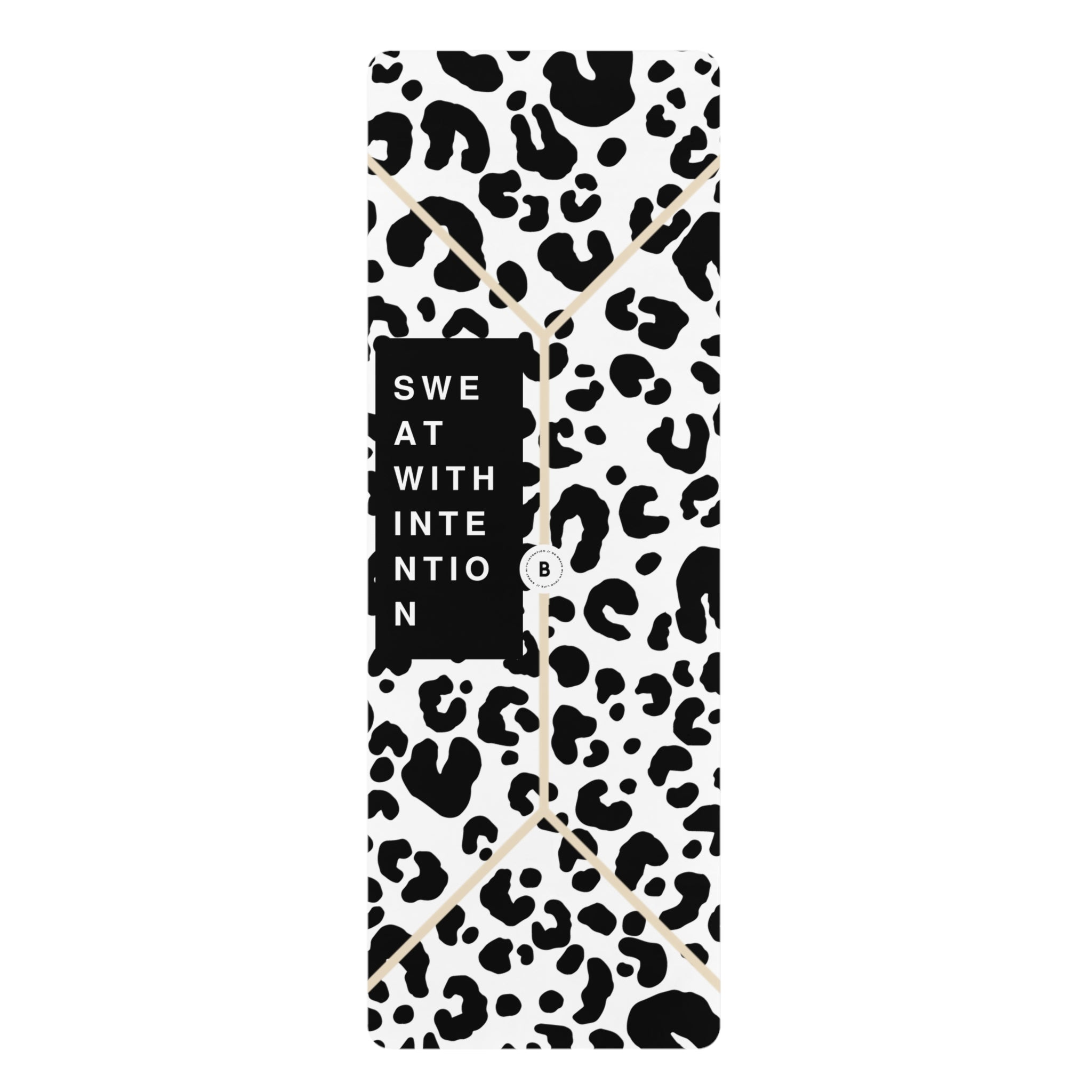White Cheetah | Natural Rubber Yoga Mat