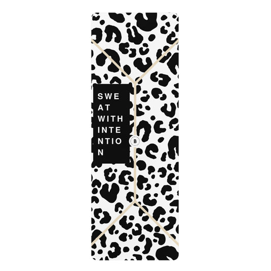 White Cheetah | Natural Rubber Yoga Mat