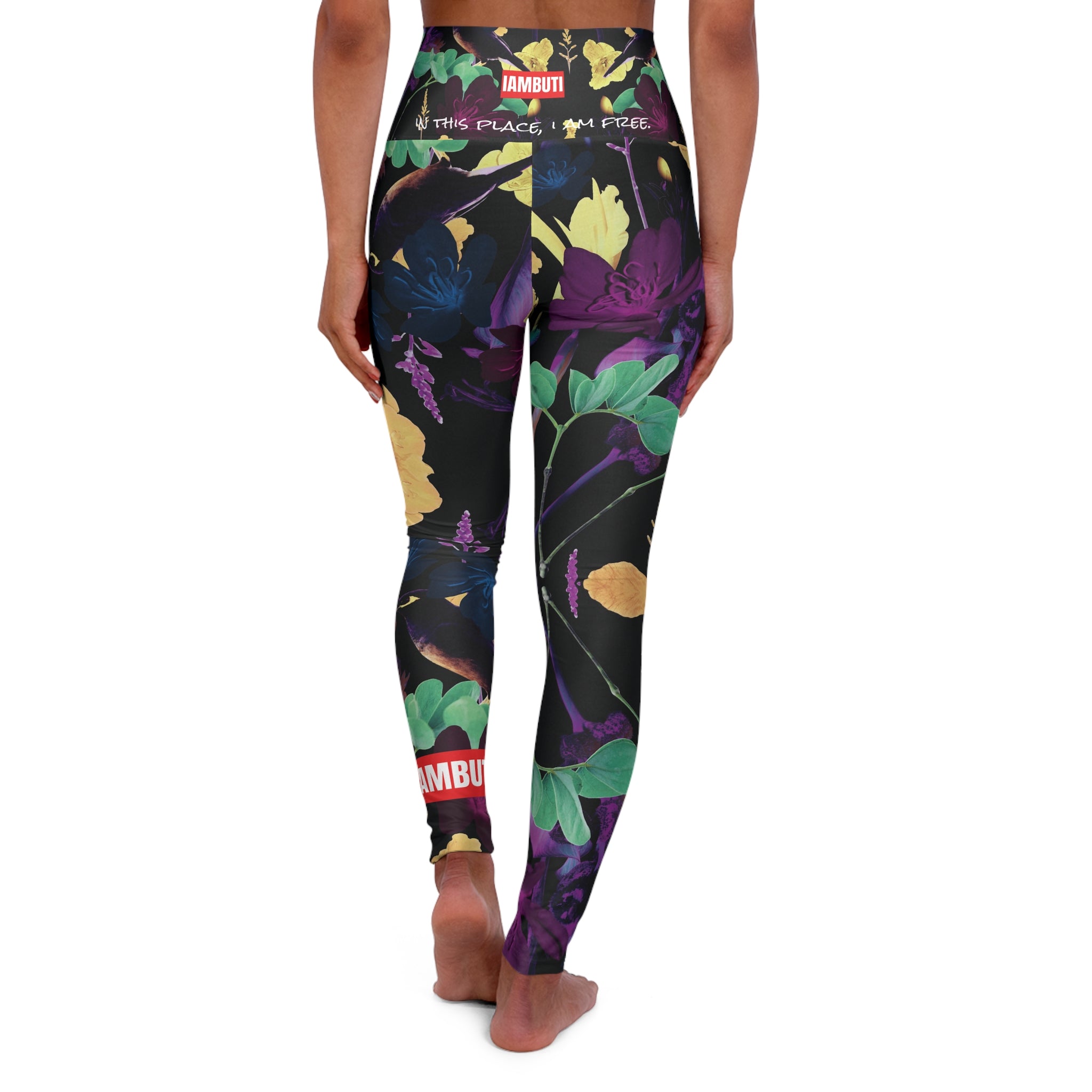 BUTISATTVA // Dark Tropical High Waisted Yoga Pant