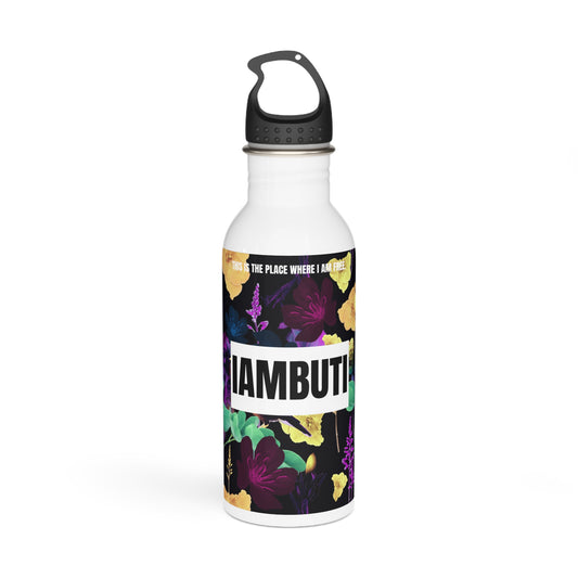 IAMBUTI X Dark Tropical Stainless Steel Gym Water Bottle