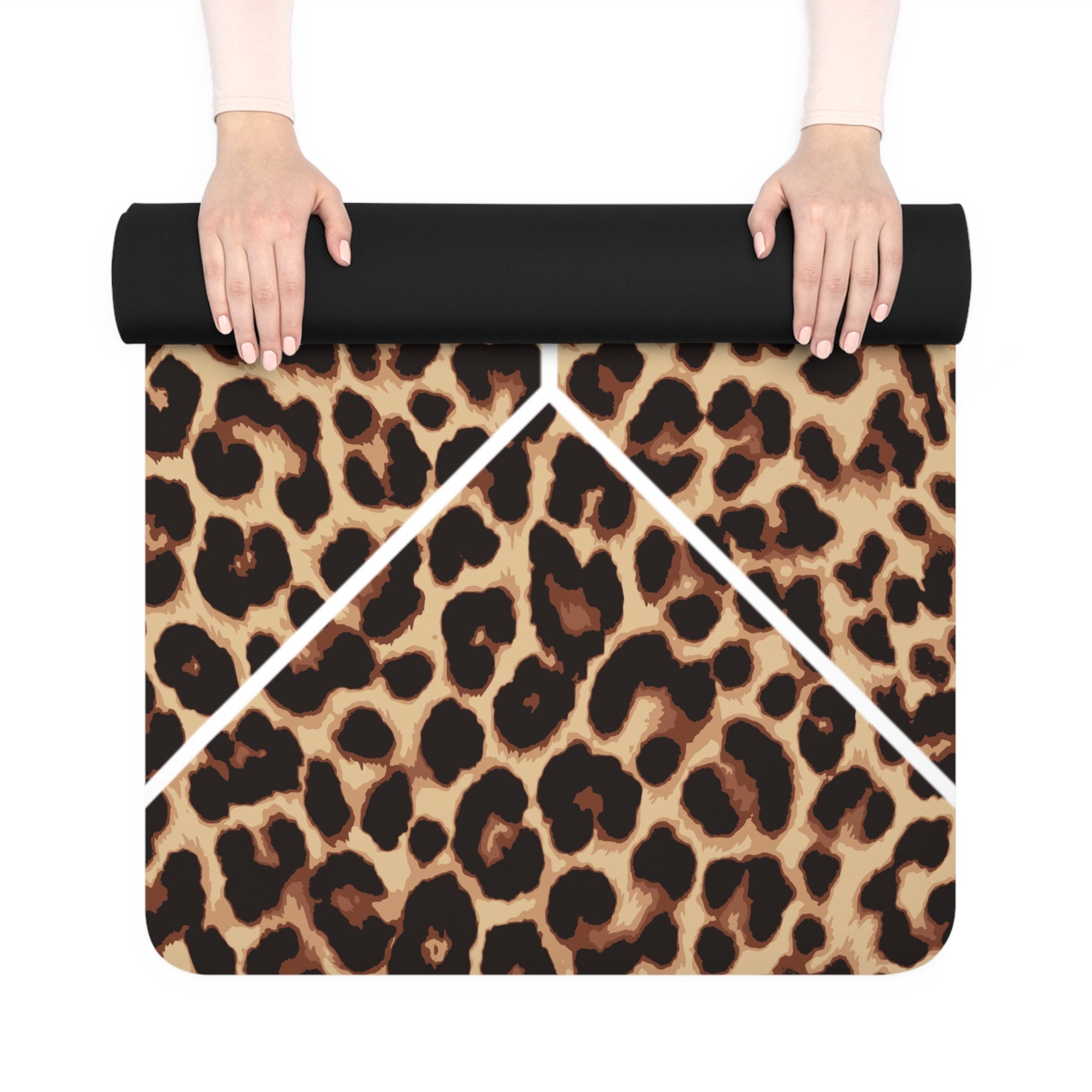 Leopard "Be Brave With Your Life" | Natural Rubber Mat