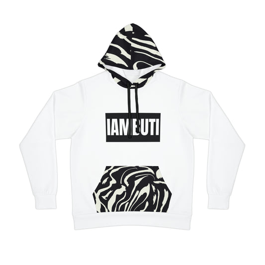 IAMBUTI Contrast Hoodie // Glitch Zebra