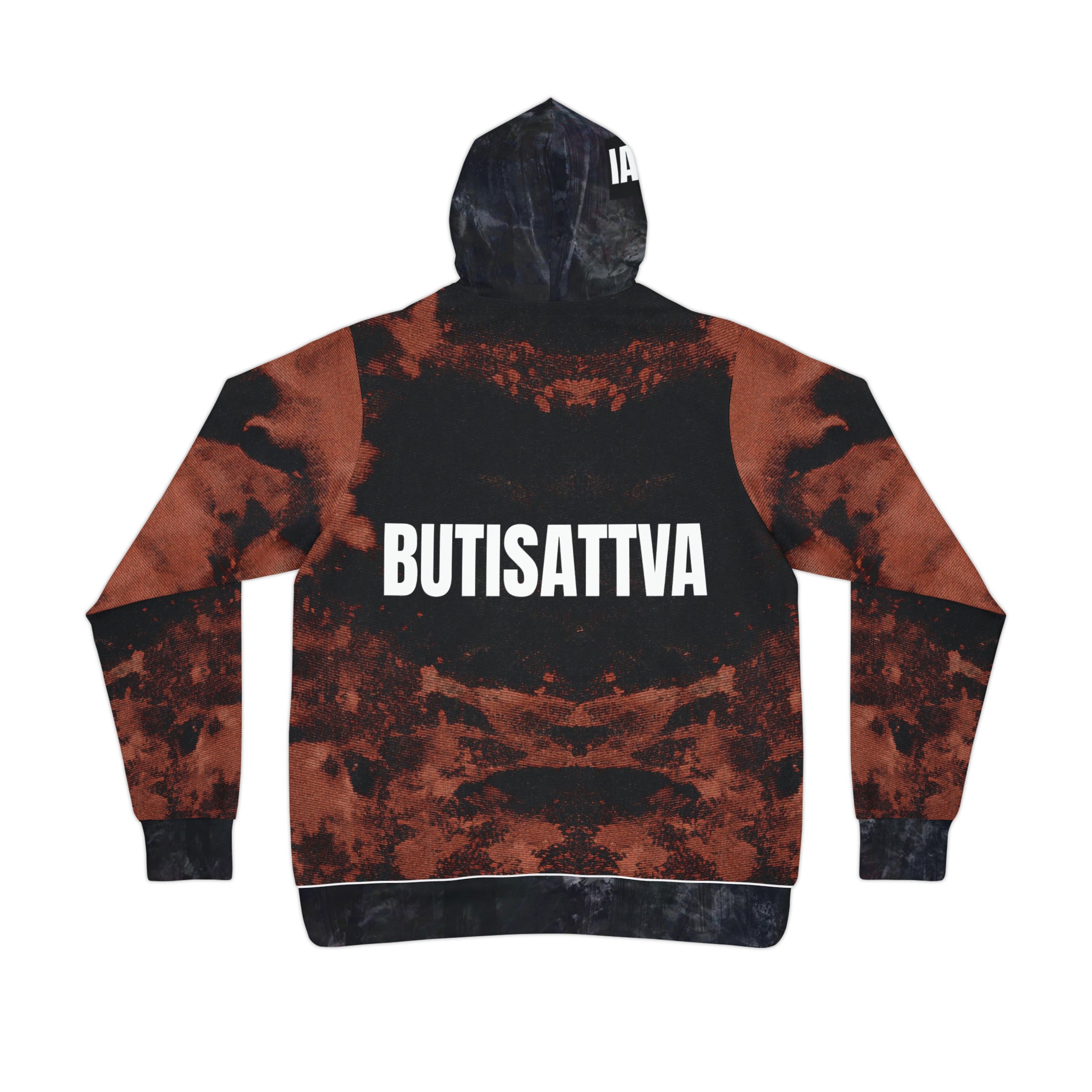 IAMBUTI Contrast Hoodie // Acid Wash x Black Stone