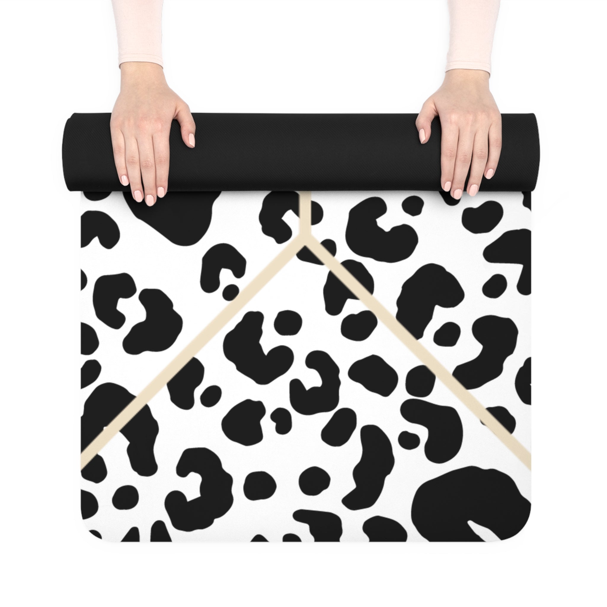 White Cheetah | Natural Rubber Yoga Mat