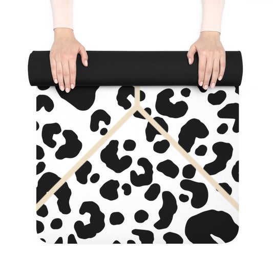 White Cheetah | Natural Rubber Yoga Mat